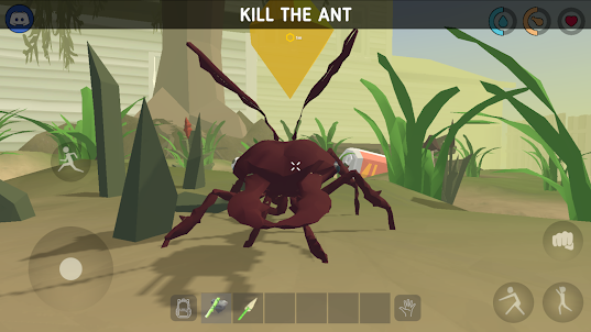 Grounded Ant: Survive in Swarm