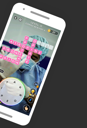 Medical Word Puzzle Game Screen 2