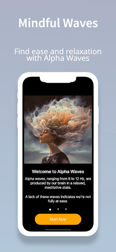 Android application Alpha Waves screenshort