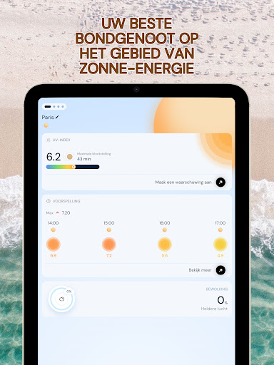 UV-index - Tan-widget