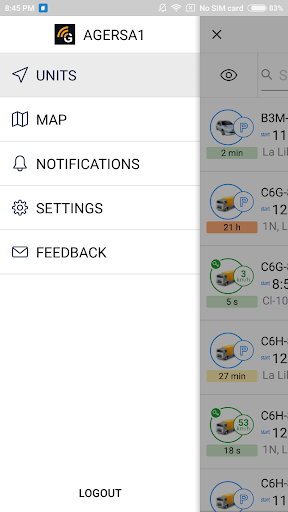 Android application Full GPStracking screenshort