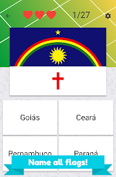 States of Brazil quiz - maps, flags and capitals