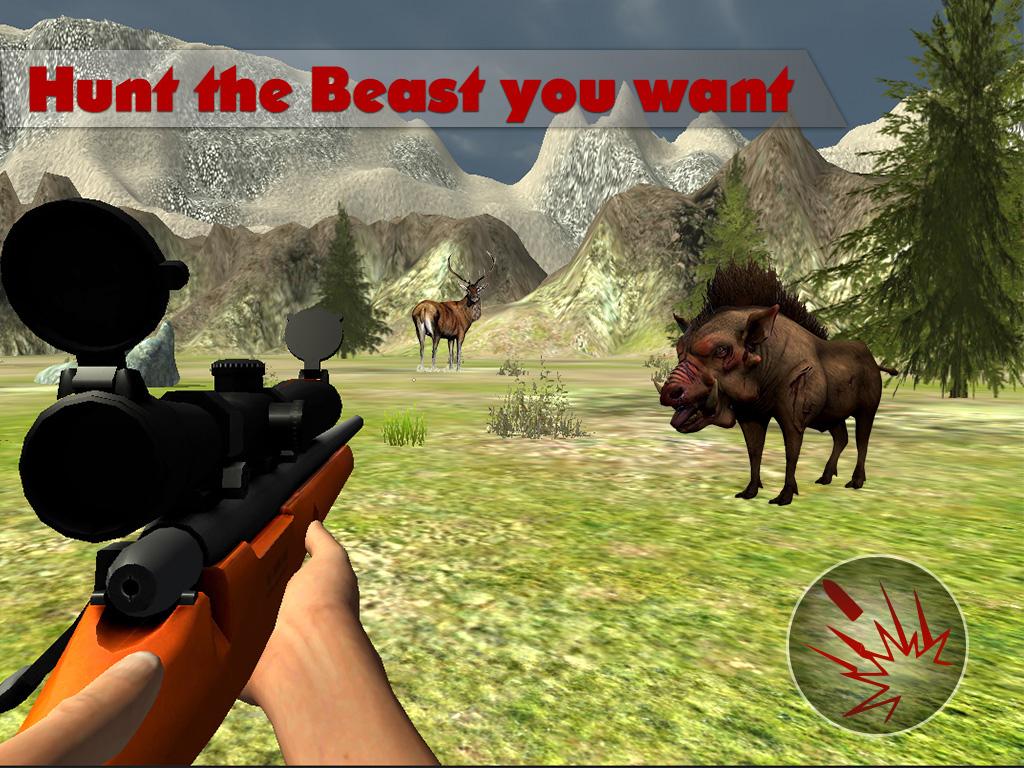 Android application Jungle Sniper Hunting 3D screenshort
