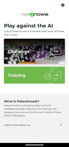 Android application PokerSnowie screenshort