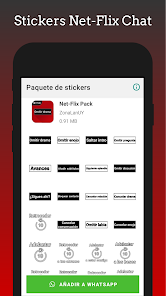 Screenshot 4 Stickers - NetFlix Chat Packs android