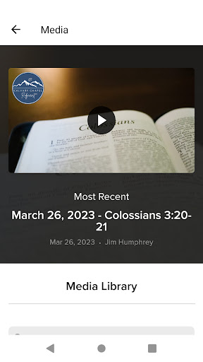 Calvary Chapel Ridgecrest Screen 3