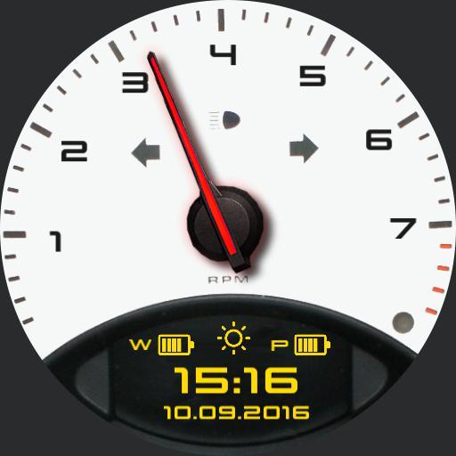 Watch face of the 911 1.9 Icon