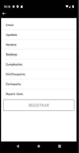 Android application BULLDOG FITNESS screenshort