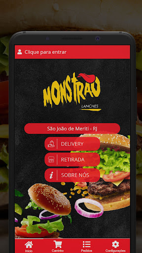 Android application Monstrão Lanches screenshort