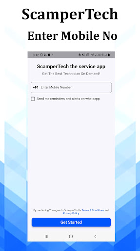 ScamperTech - The Service App Screen 2