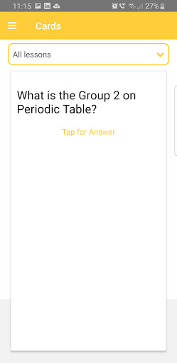 GCSE Chemistry Flashcards Screen 2