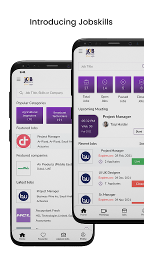Android application JobSkills screenshort