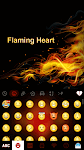 screenshot of Flaming Heart Theme