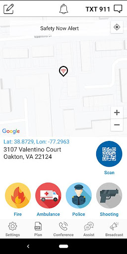 Android application Safety Now Alerts screenshort