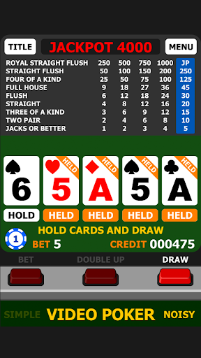 VIDEO POKER - MILLIONAIRE Screen 2