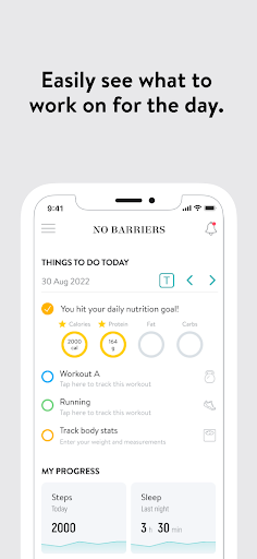 No Barriers Fitness Screen 2