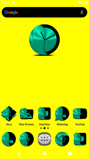 Android application Wicked Teal Icon Pack screenshort