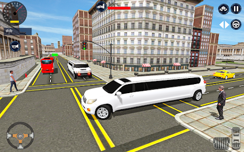 Limousine car game city driver