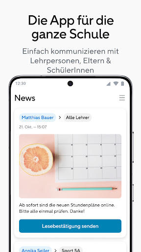 Android application PUPIL Connect screenshort