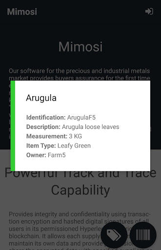 Peer Ledger MIMOSI Screen 3