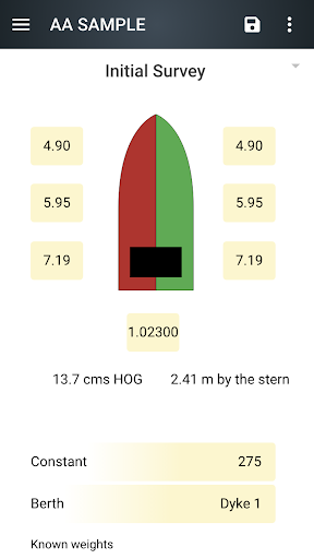 Android application CargoMax - Draught Survey Pro screenshort
