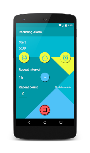 Recurring Alarm Screen 2