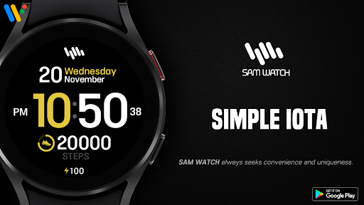 Android application SamWatch Simple Iota screenshort