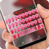Red Flower Pink Petal Keyboard Theme icon