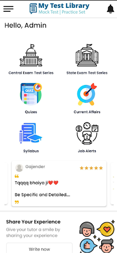 My Test Library: Prep Smart! Screen 3