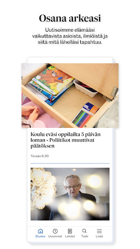 Android application Uusimaa screenshort