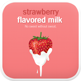 Strawberry milk go launcher icon