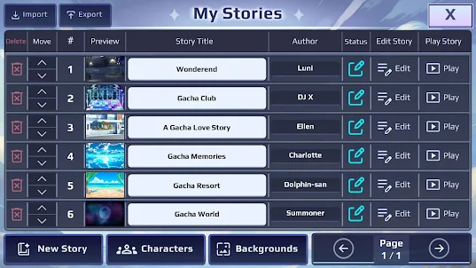 Gacha Story - VN Creator