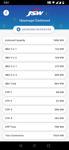 JSW Energy Screen 2