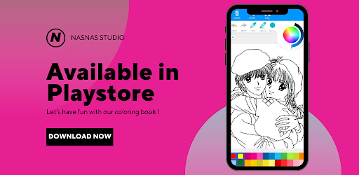 Anime Couple Coloring Book