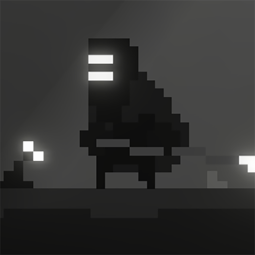 Narrow Dark Cave 2d pixel game logo
