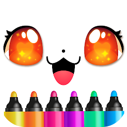 お絵描きゲーム: ぬりえこども、アニメ塗り絵子供知育ゲーム Mod Apk