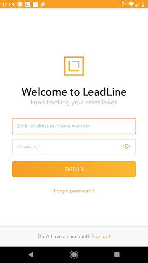 Android application LeadLinePro screenshort
