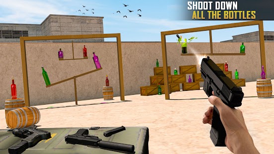 Epic 3D Bottle Shooting games Screenshot