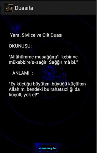 DUA ŞİFALI  SAĞLIK DUALARI