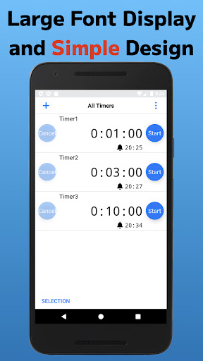 Android application ++Timer screenshort