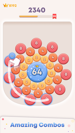Game screenshot Number Link: 2048 Puzzle hack