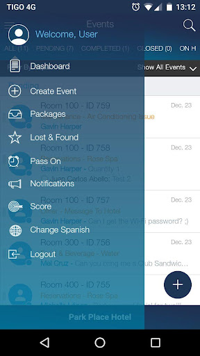 Android application Nuvola screenshort