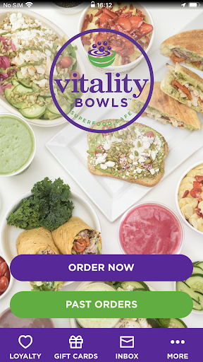 Android application Vitality Bowls screenshort