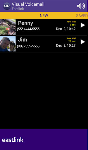 Eastlink Visual Voicemail Screen 3
