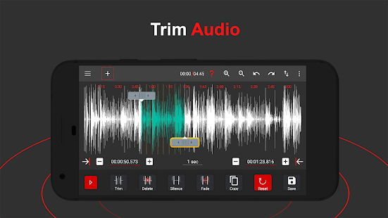 AudioLab - Captura de tela do gravador de editor de áudio e criador de toques