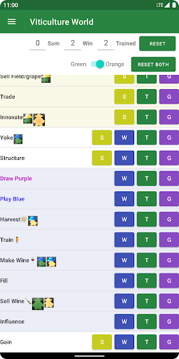 Planner for Viticulture Screen 2