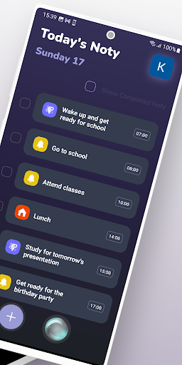 Noty - Daily Planner Screen 2
