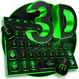 3D Classic Black Green Keyboard icon