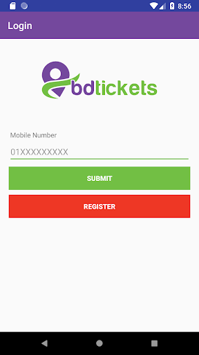 Android application BDTICKETS ( AGENTS ONLY ) screenshort