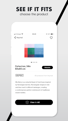 Android application Heymat AR screenshort
